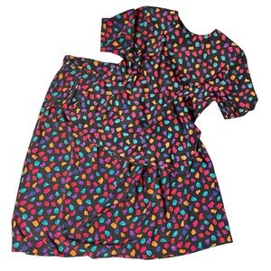 Vintage Jos. A  Bank Abstract Multicolored Two Piece Set 12